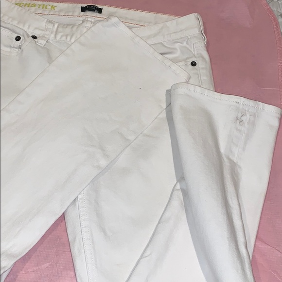 J CREW MATCHSTICK WHITE 29/R JEANS! G8 $ - Picture 5 of 8